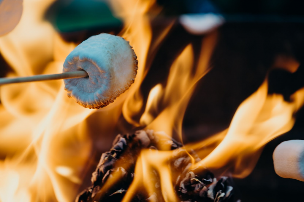 Marshmellow over a fire