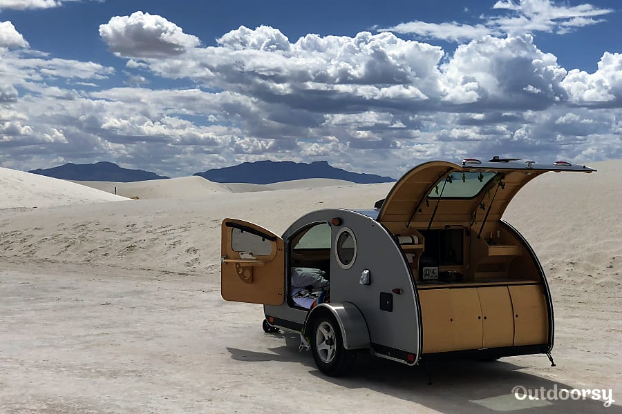 Vistabule teardrop trailer