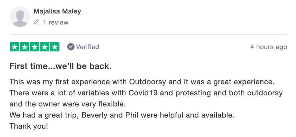 Best RV rental company: outdoorsy reviews