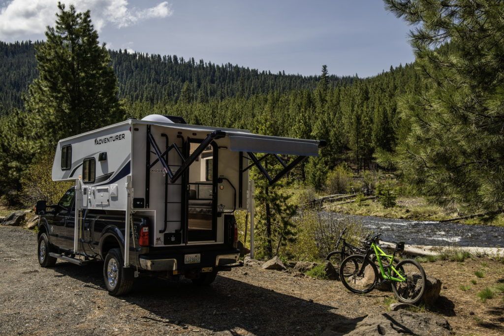 truck bed camper with bathroom