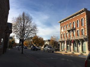 Decorah, Iowa downtown with museum