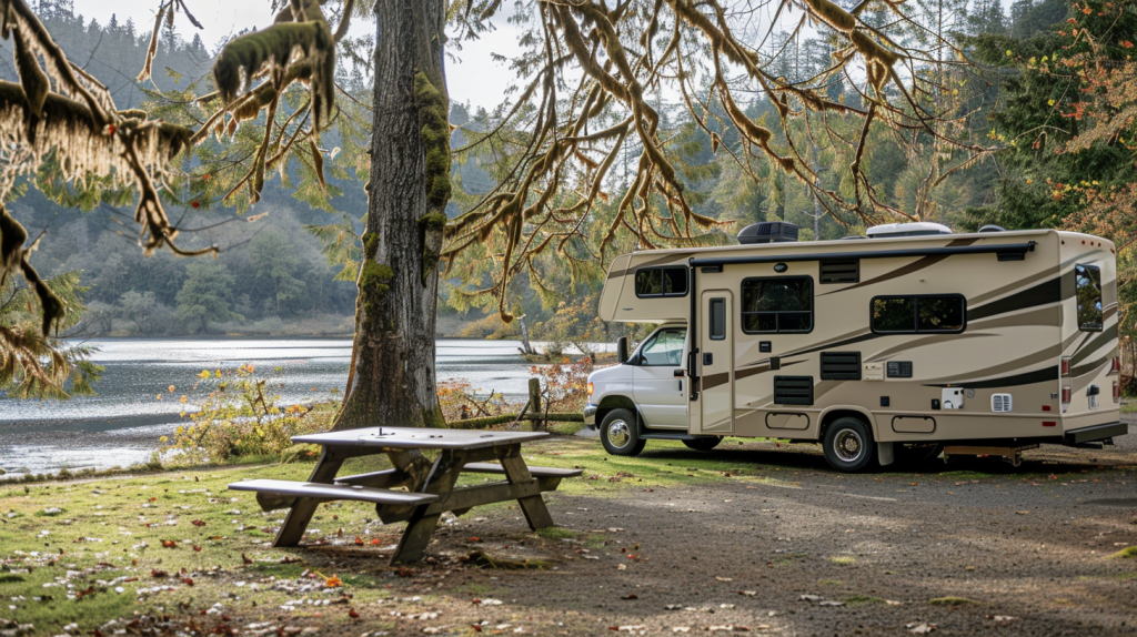 Cost of RV ownership: Class C at a lake