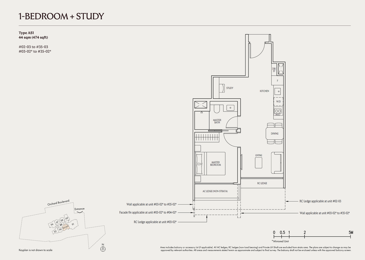 UPPERHOUSE at Orchard Boulevard AS1 floor plan