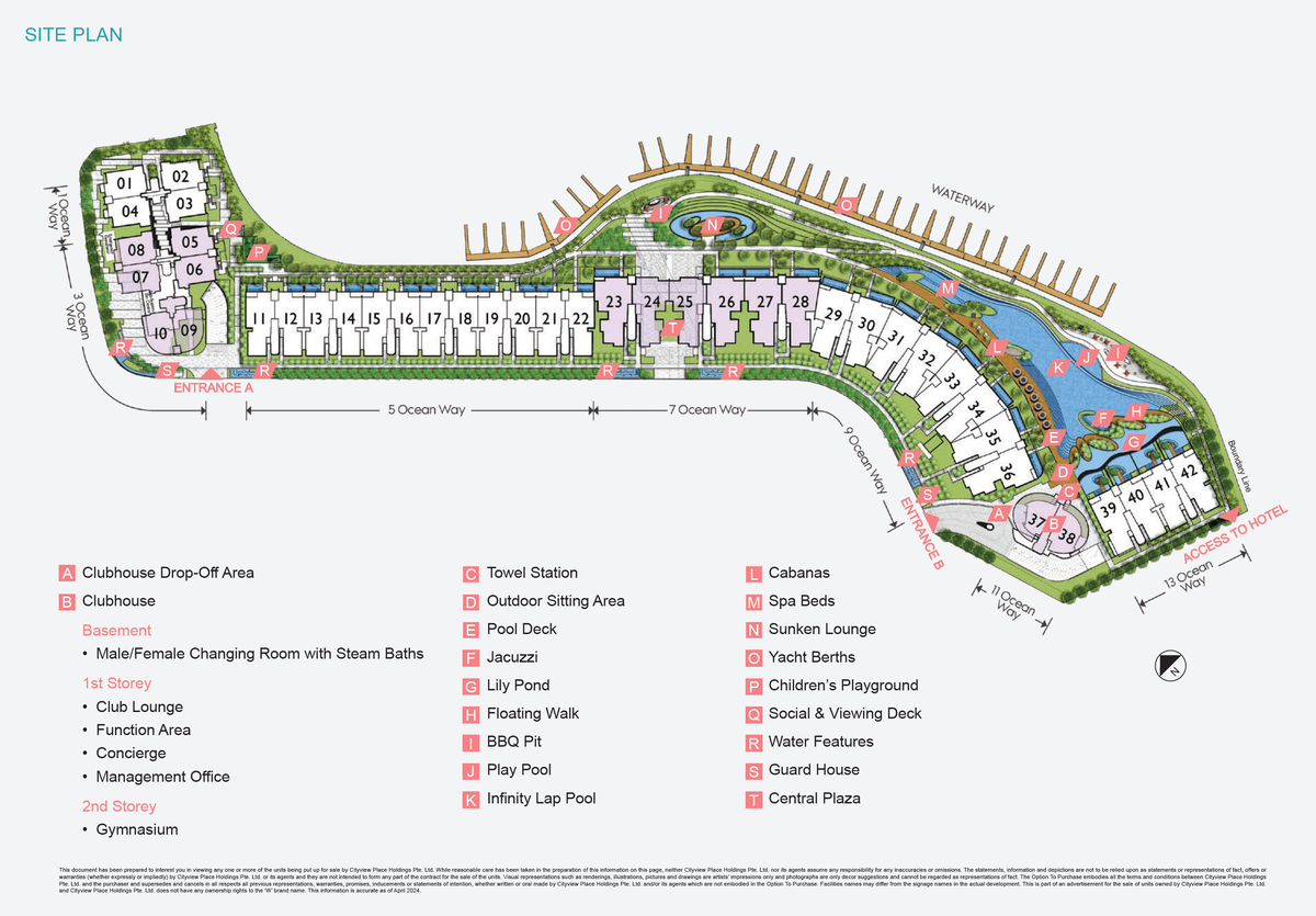 The Residences At W Singapore Sentosa Cove site plan