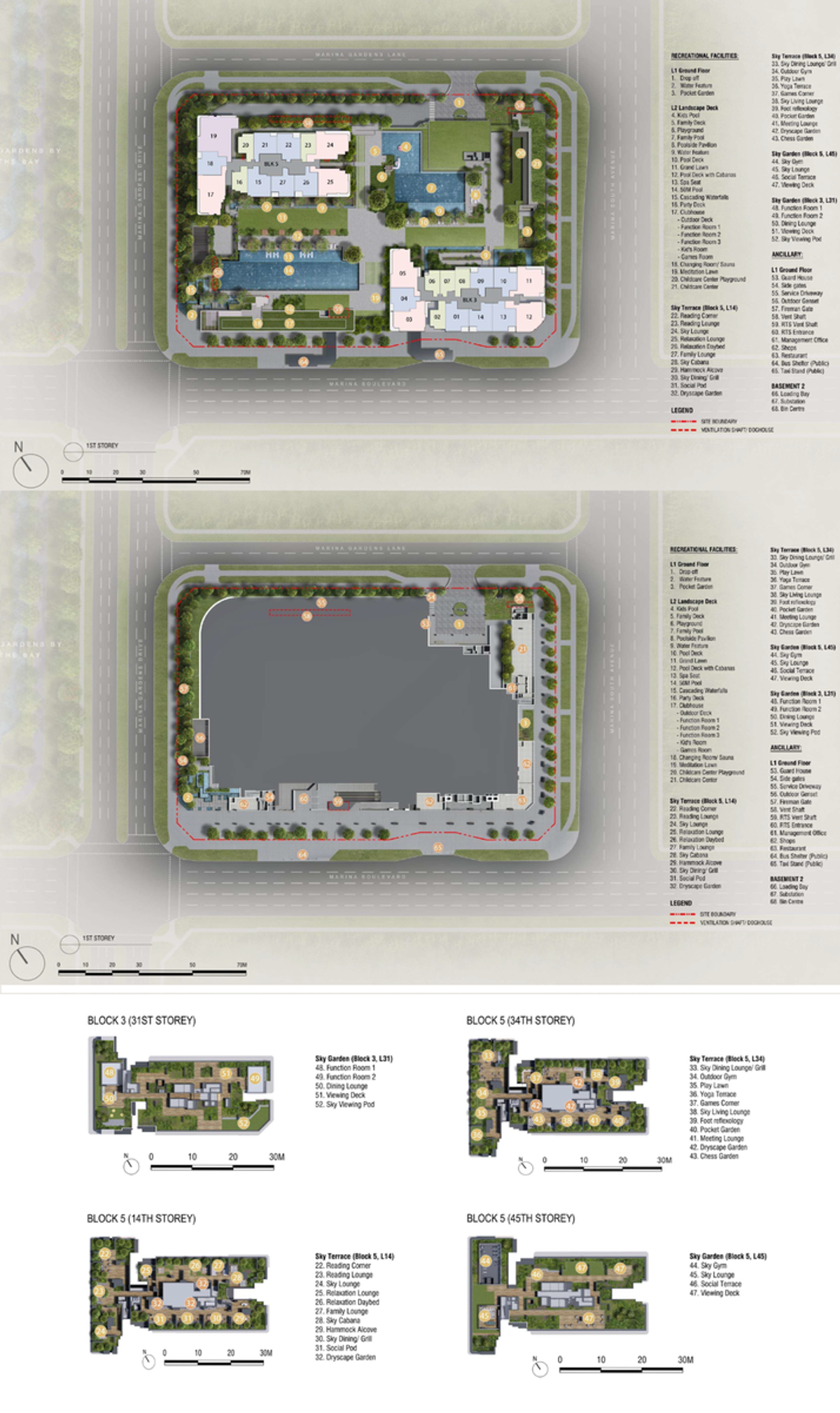 One Marina Gardens site plan