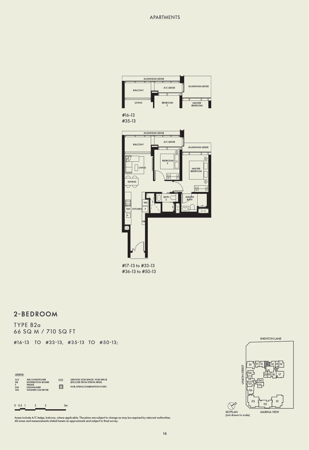 W Residences Marina View - Singapore 滨海景苑 B2a floor plan