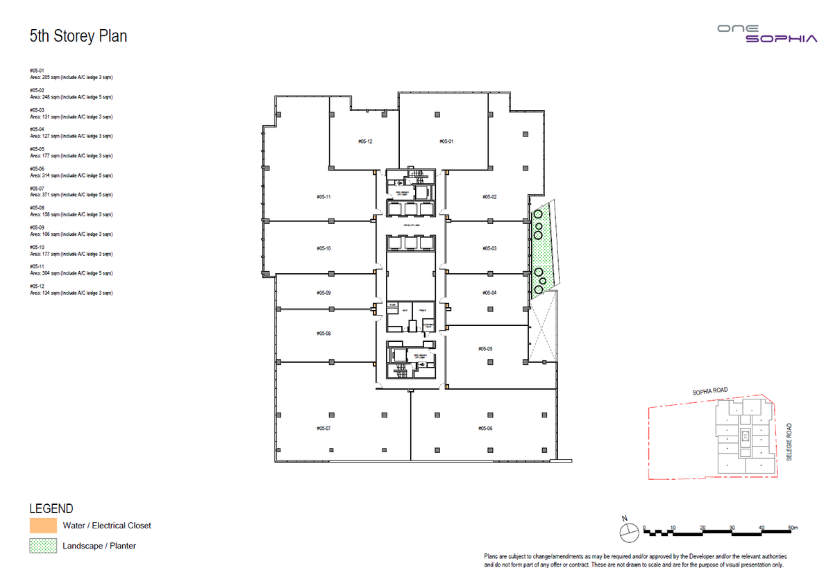 One Sophia 5th Storey Plan floor plan