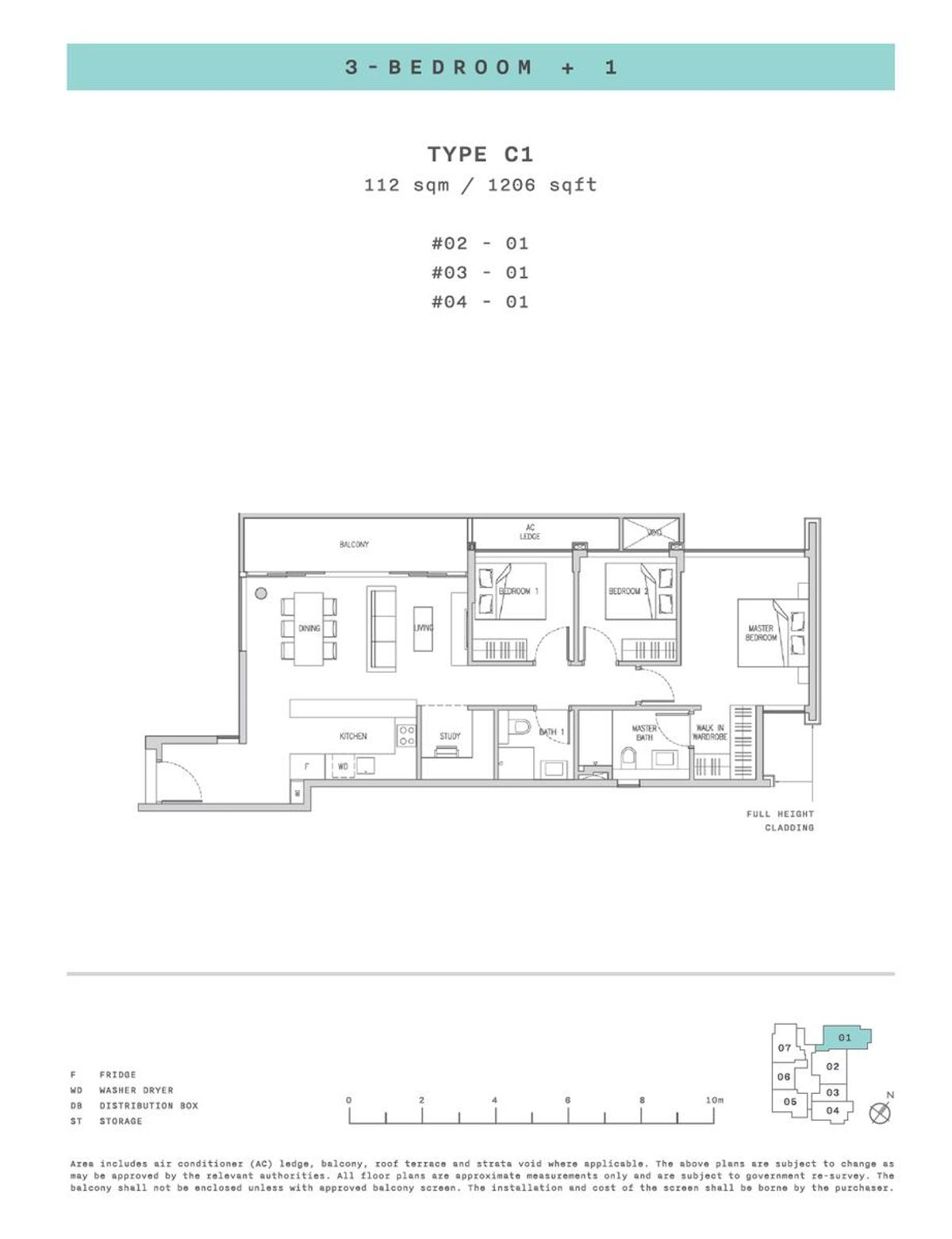 Claydence C1 floor plan