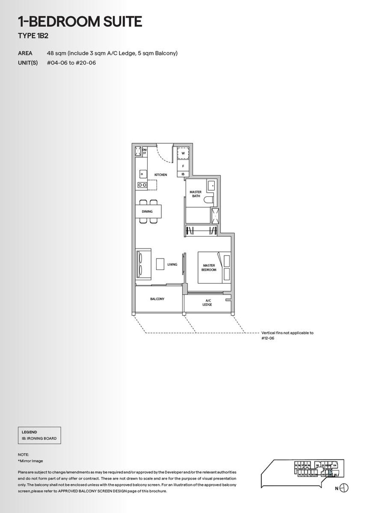 TMW Maxwell 1B2 floor plan