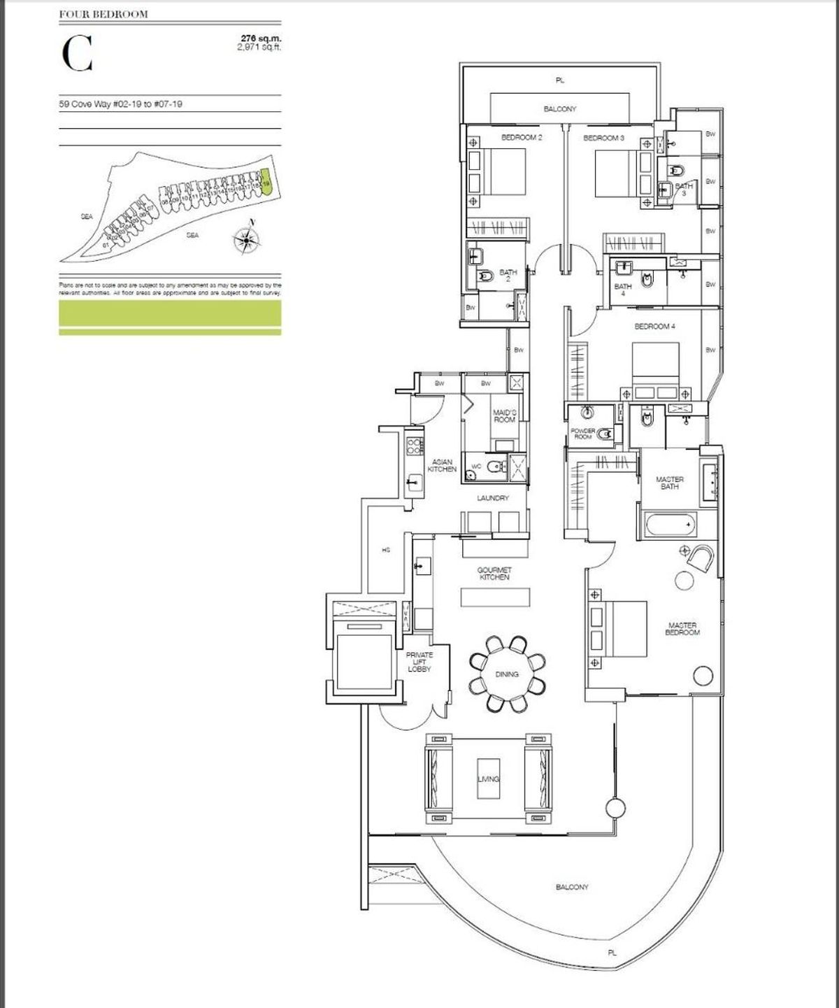 Seascape 涛源湾 C floor plan