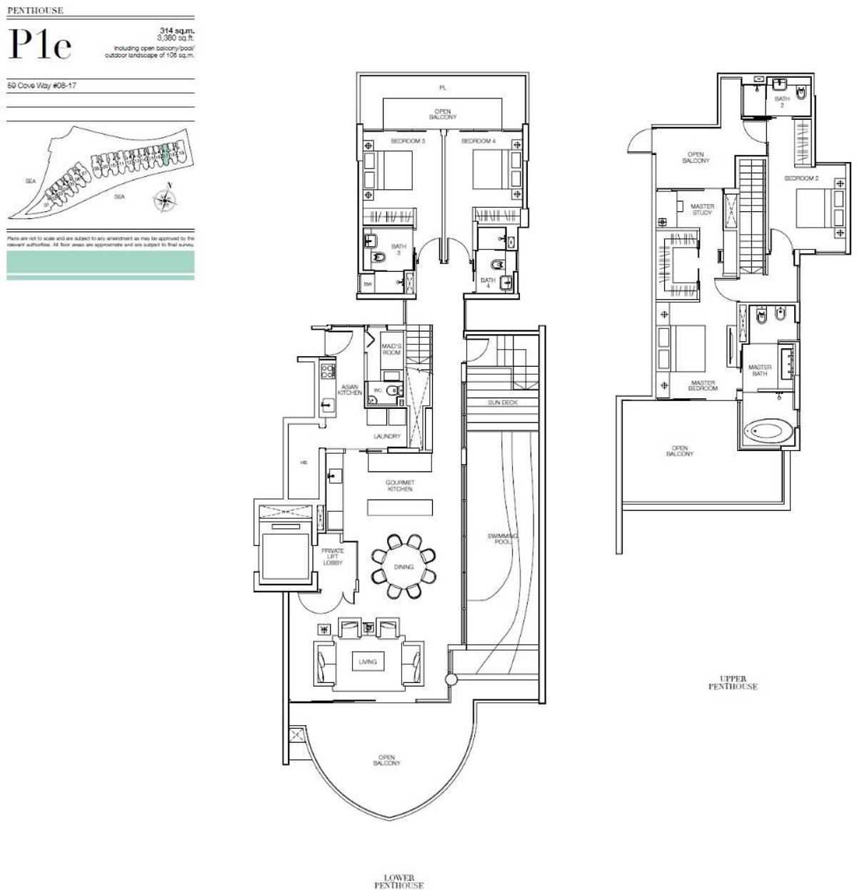 Seascape 涛源湾 P1e floor plan