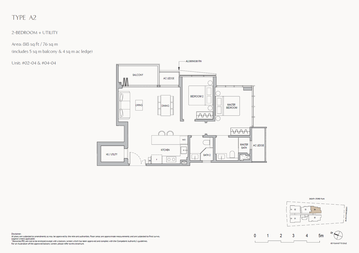 The Shorefront A2 floor plan
