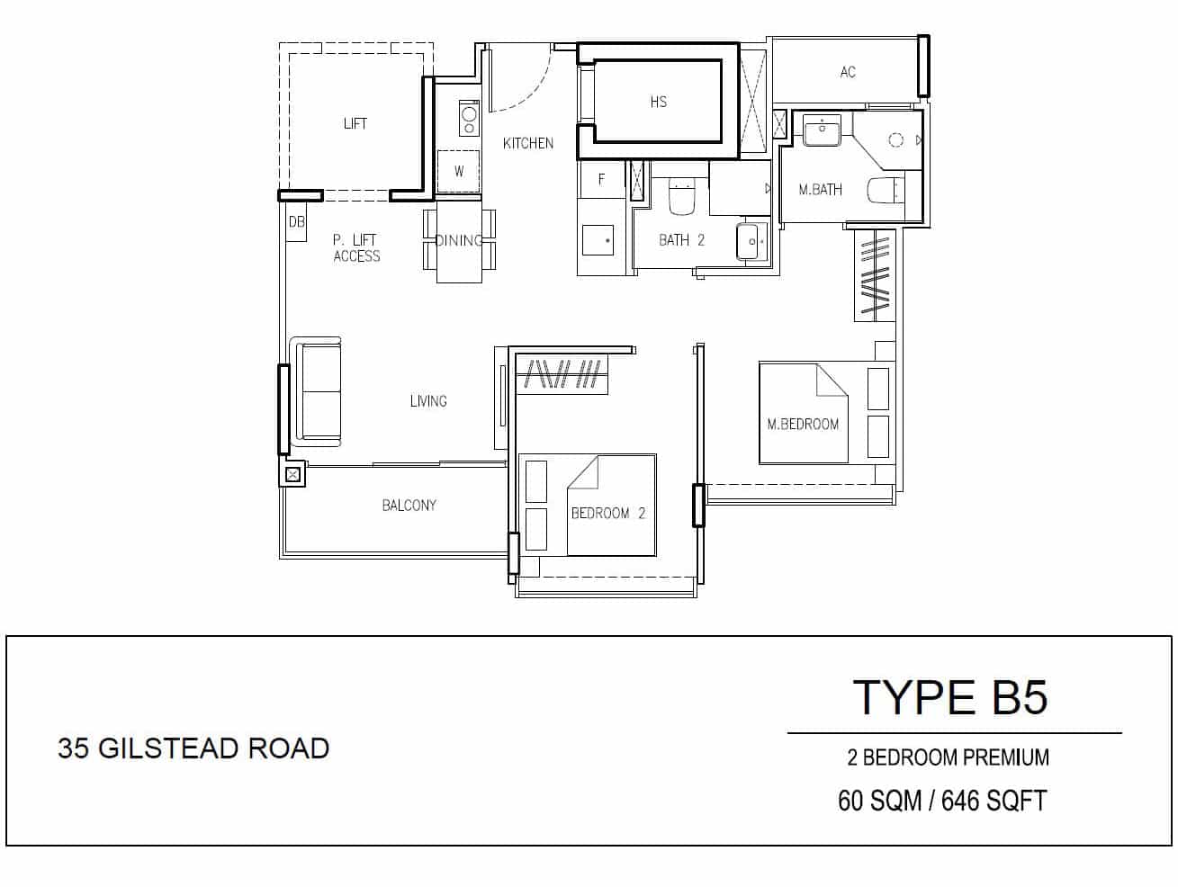 2 BEDROOM PREMIUM TYPE B5