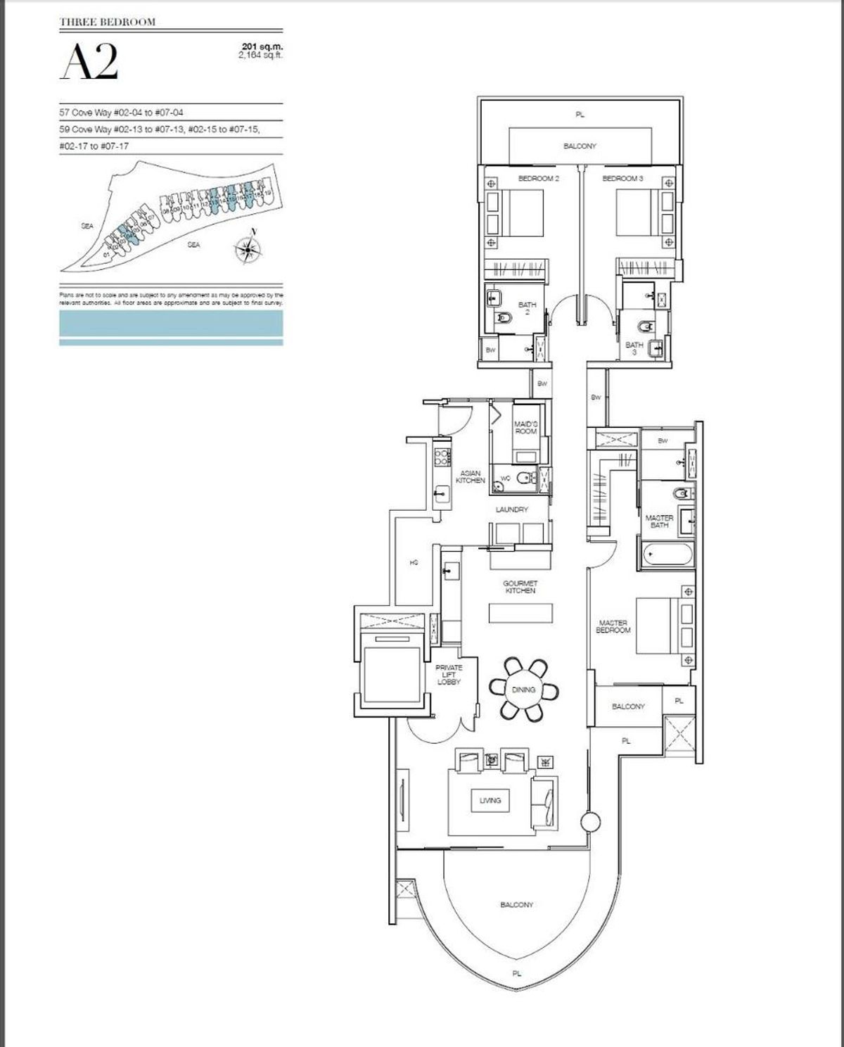 Seascape 涛源湾 A2 floor plan