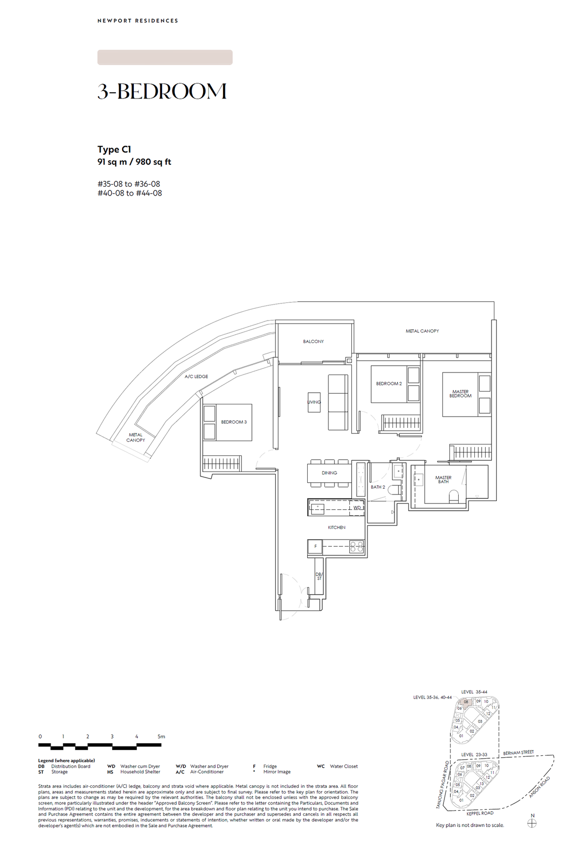 Newport Residences 铂海峰 C1 floor plan