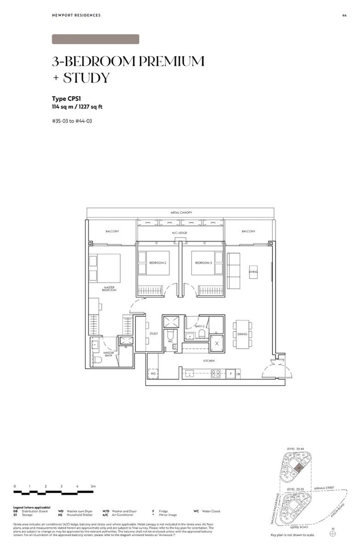 Newport Residences 铂海峰 CPS1 floor plan
