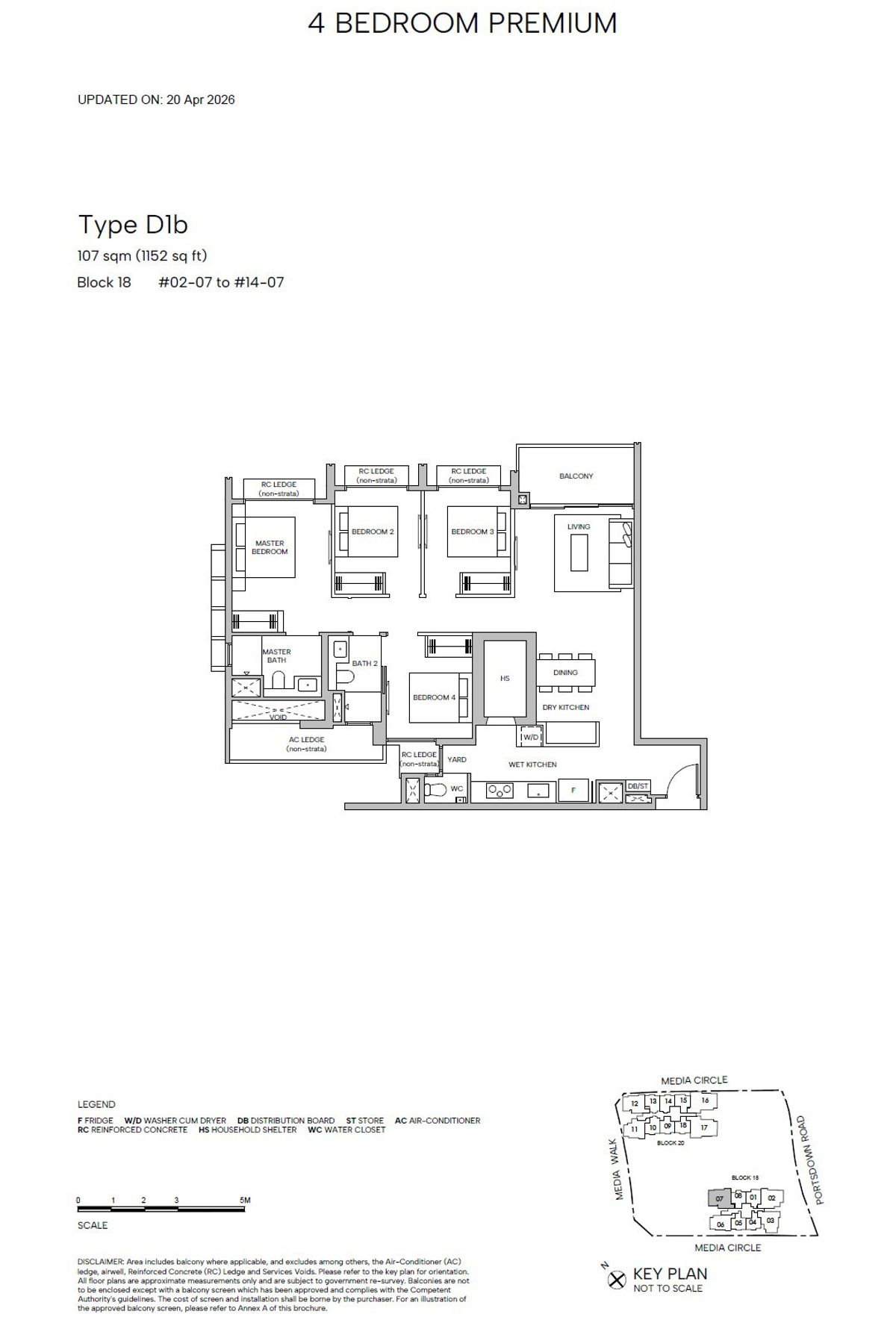 Hudson Place Residences D1b floor plan