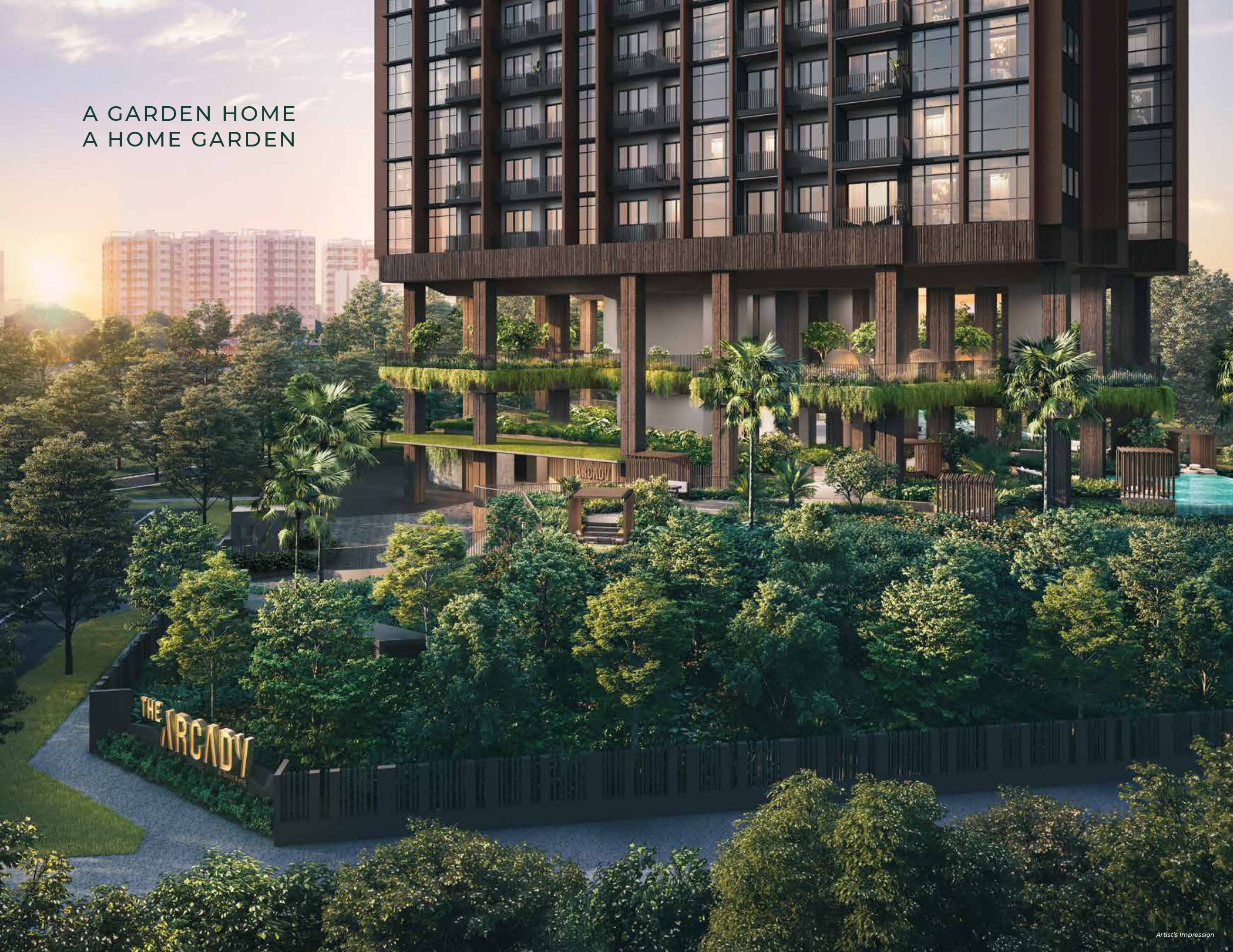 The Arcady Garden View