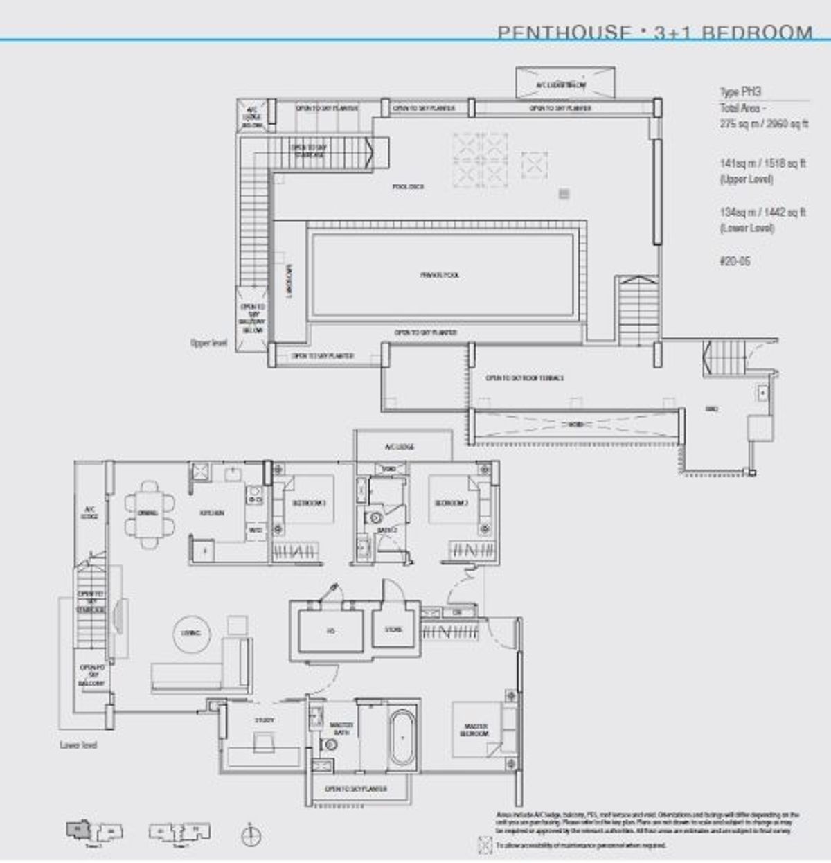 The Line @ Tanjong Rhu PH 3 floor plan
