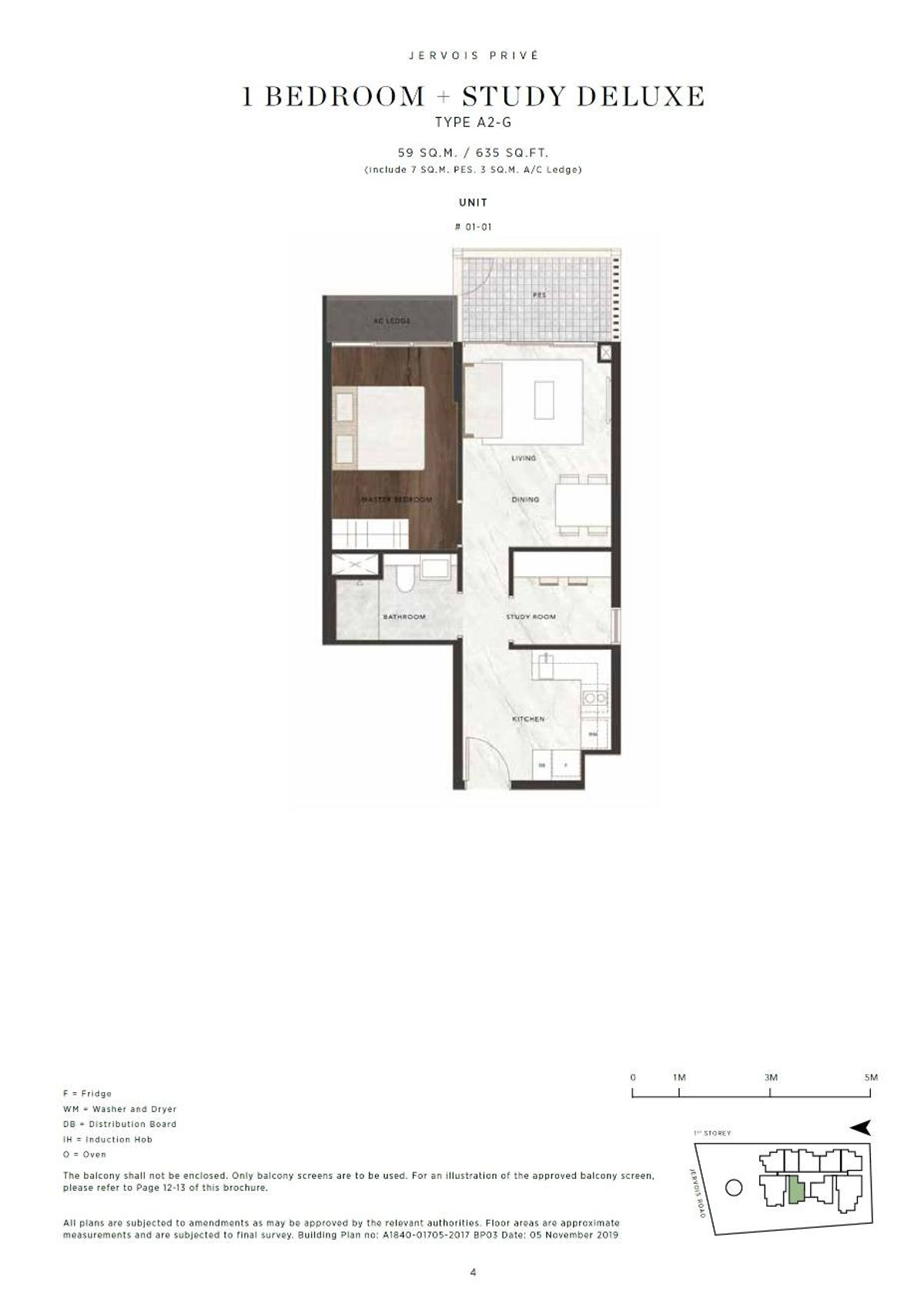 Jervois Privé A2-G floor plan