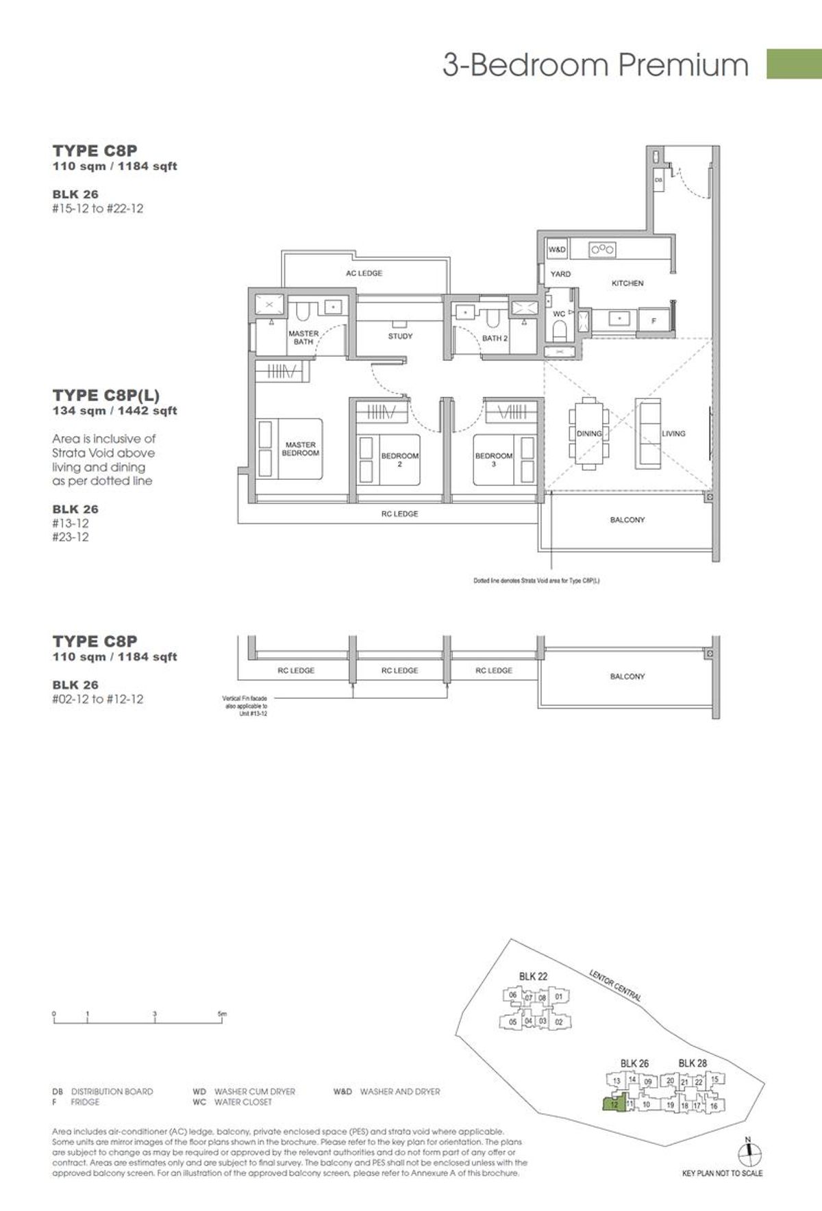 Hillock Green 悦翠轩 C8P(L) floor plan