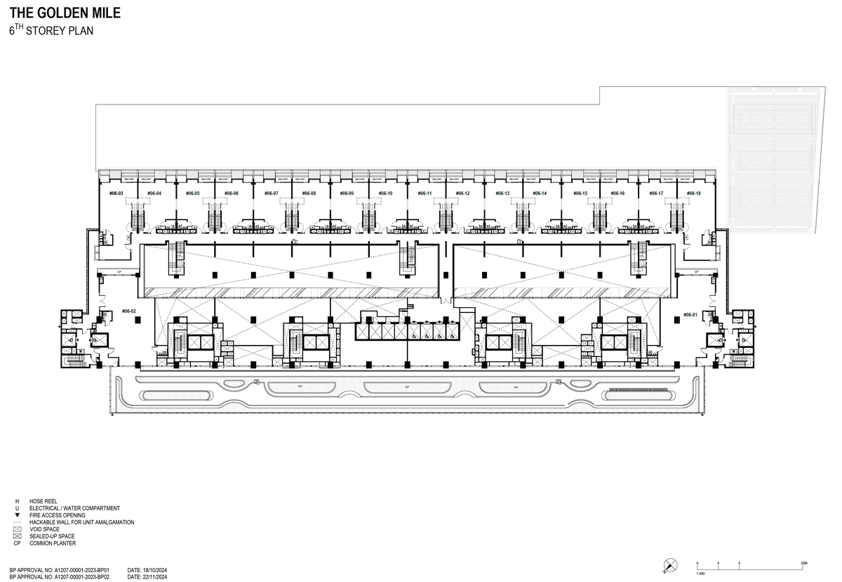 The Golden Mile 6th Storey Plan floor plan