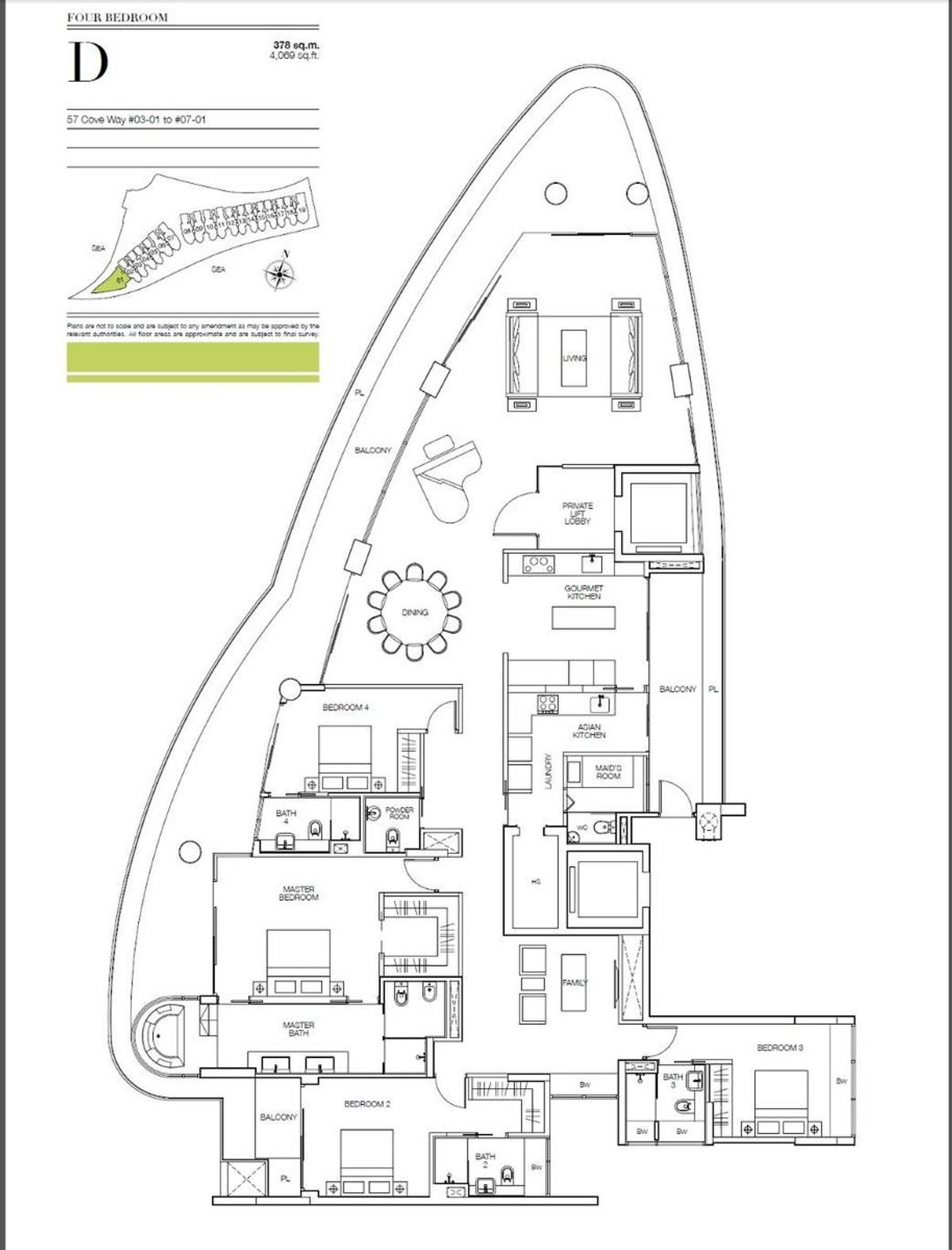 Seascape 涛源湾 D floor plan