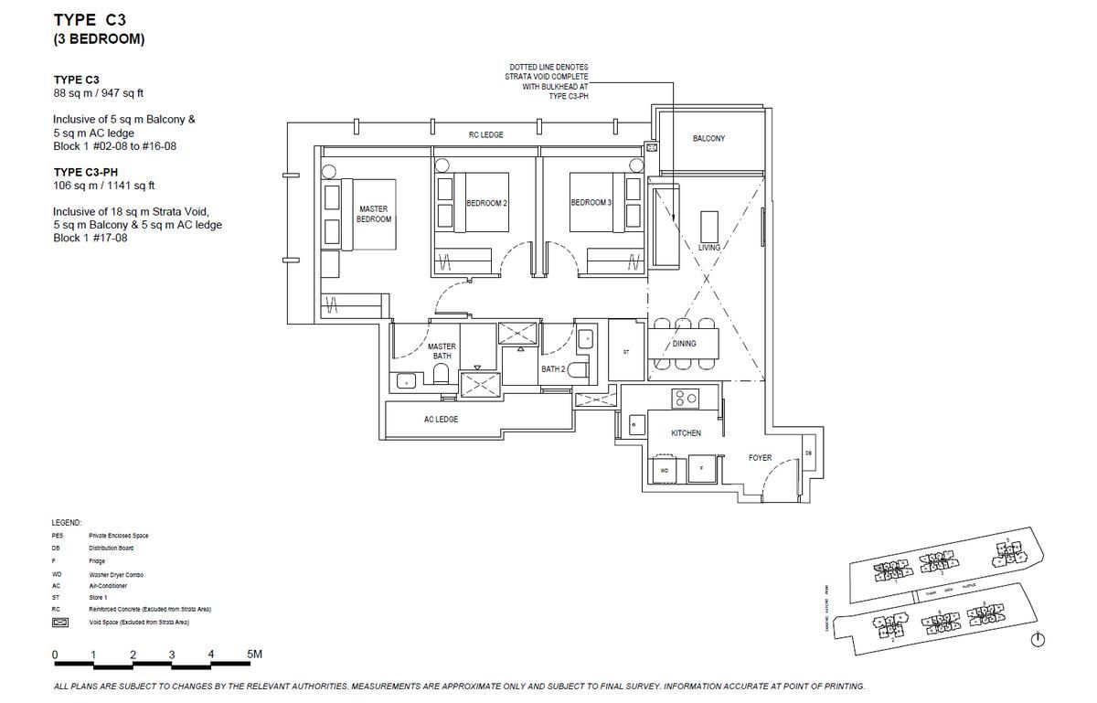 The Continuum 双悦园 C3 floor plan