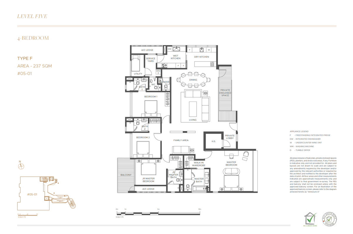 The Giverny Residences F floor plan