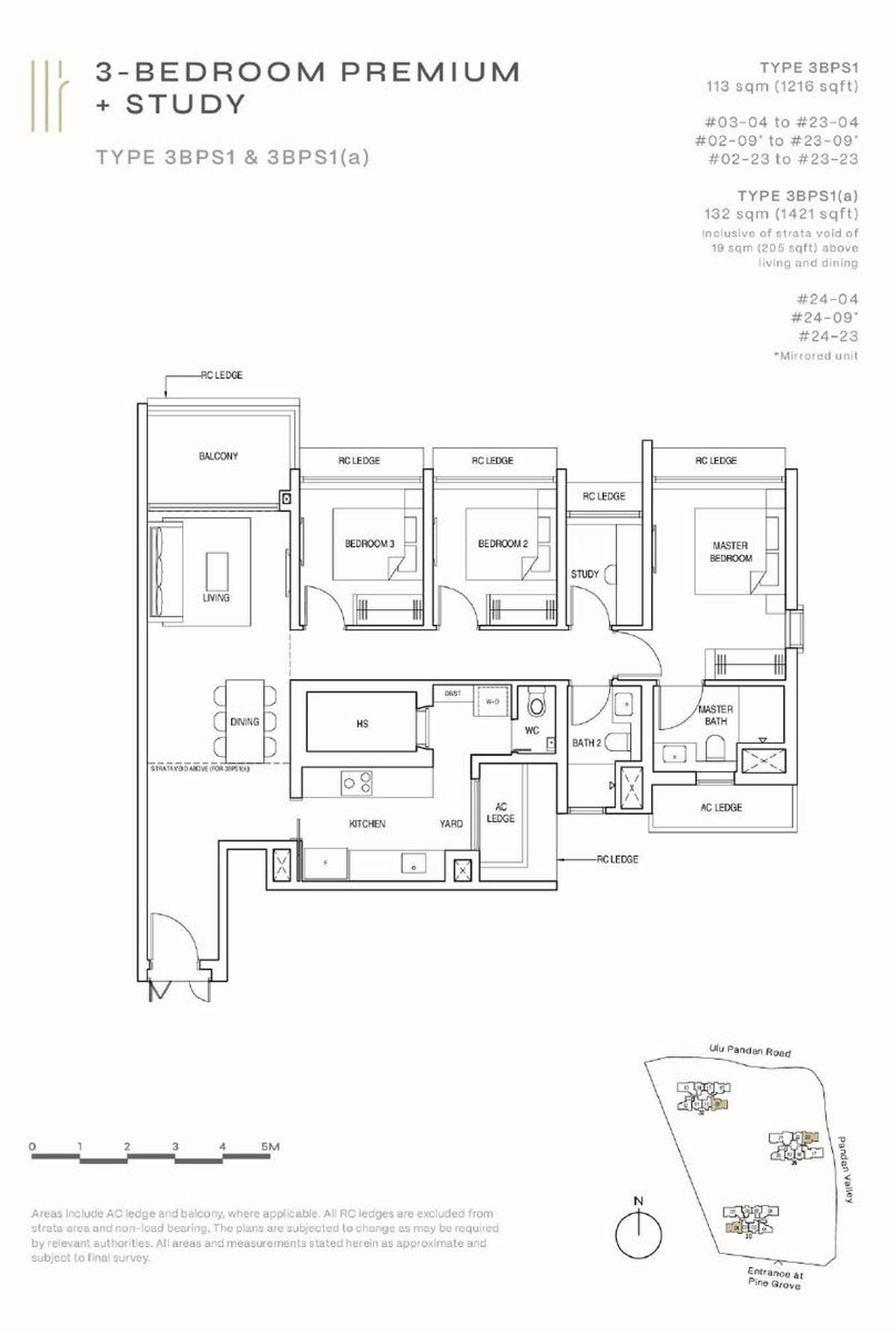 Pinetree Hill 松岩轩 3BPS1 floor plan