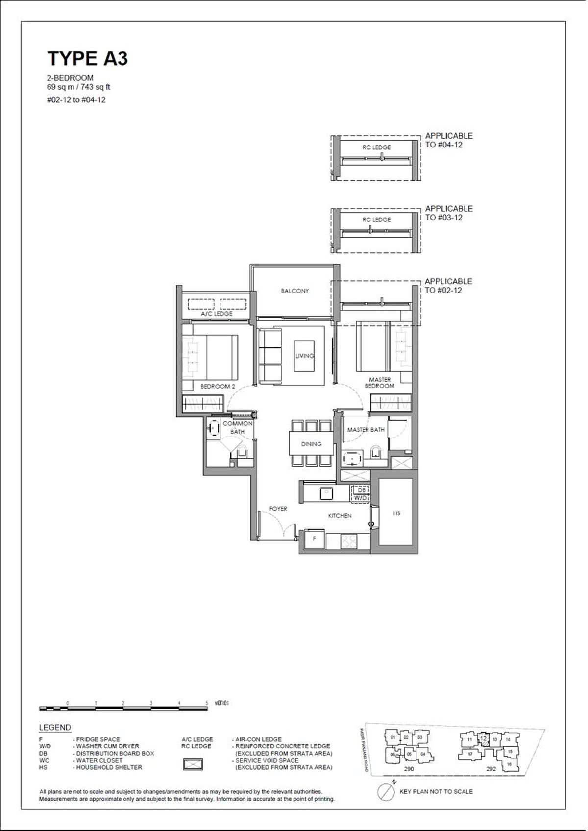 The Hillshore 锦绣山庄 A3 floor plan