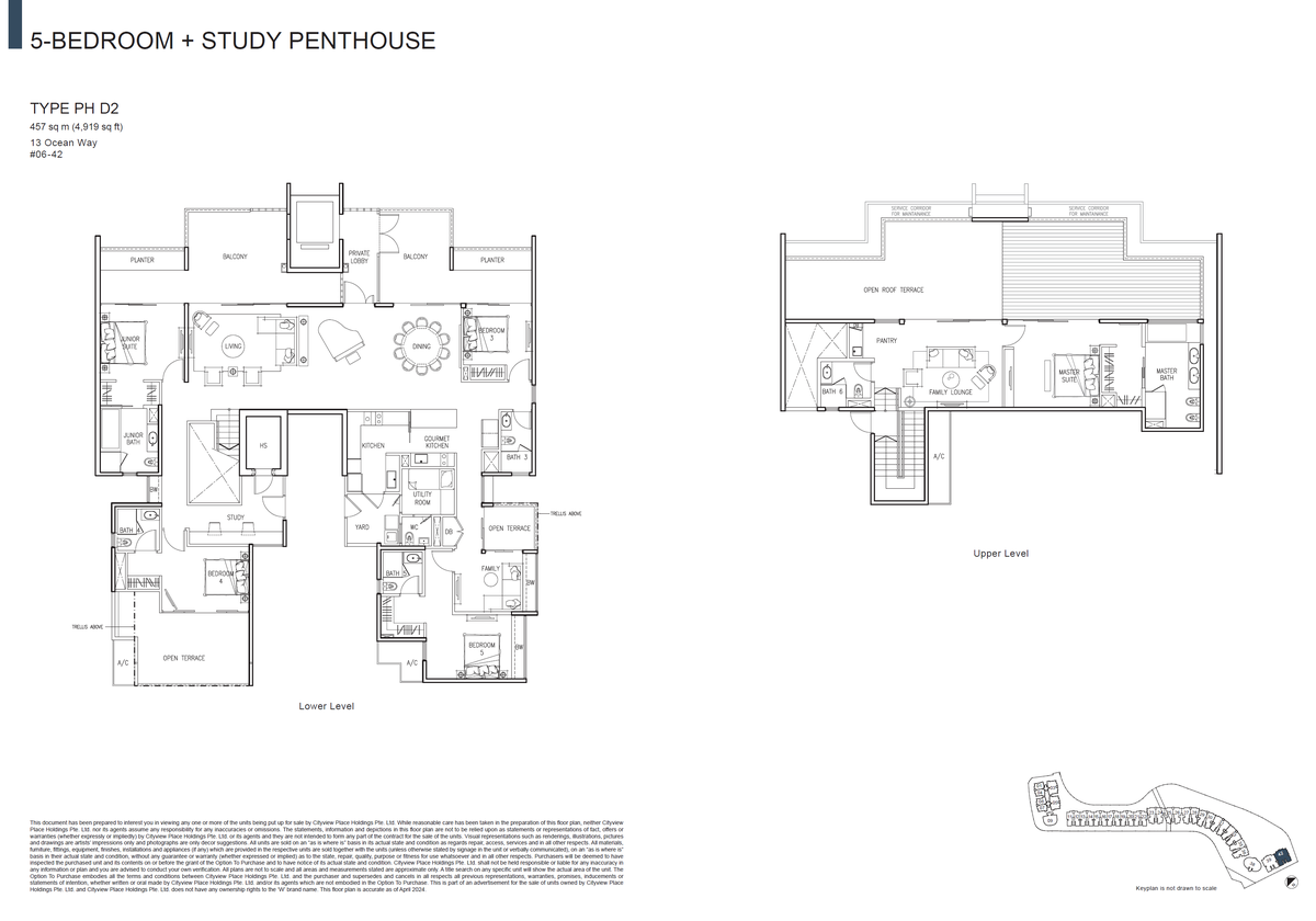 The Residences At W Singapore Sentosa Cove PH D2 floor plan