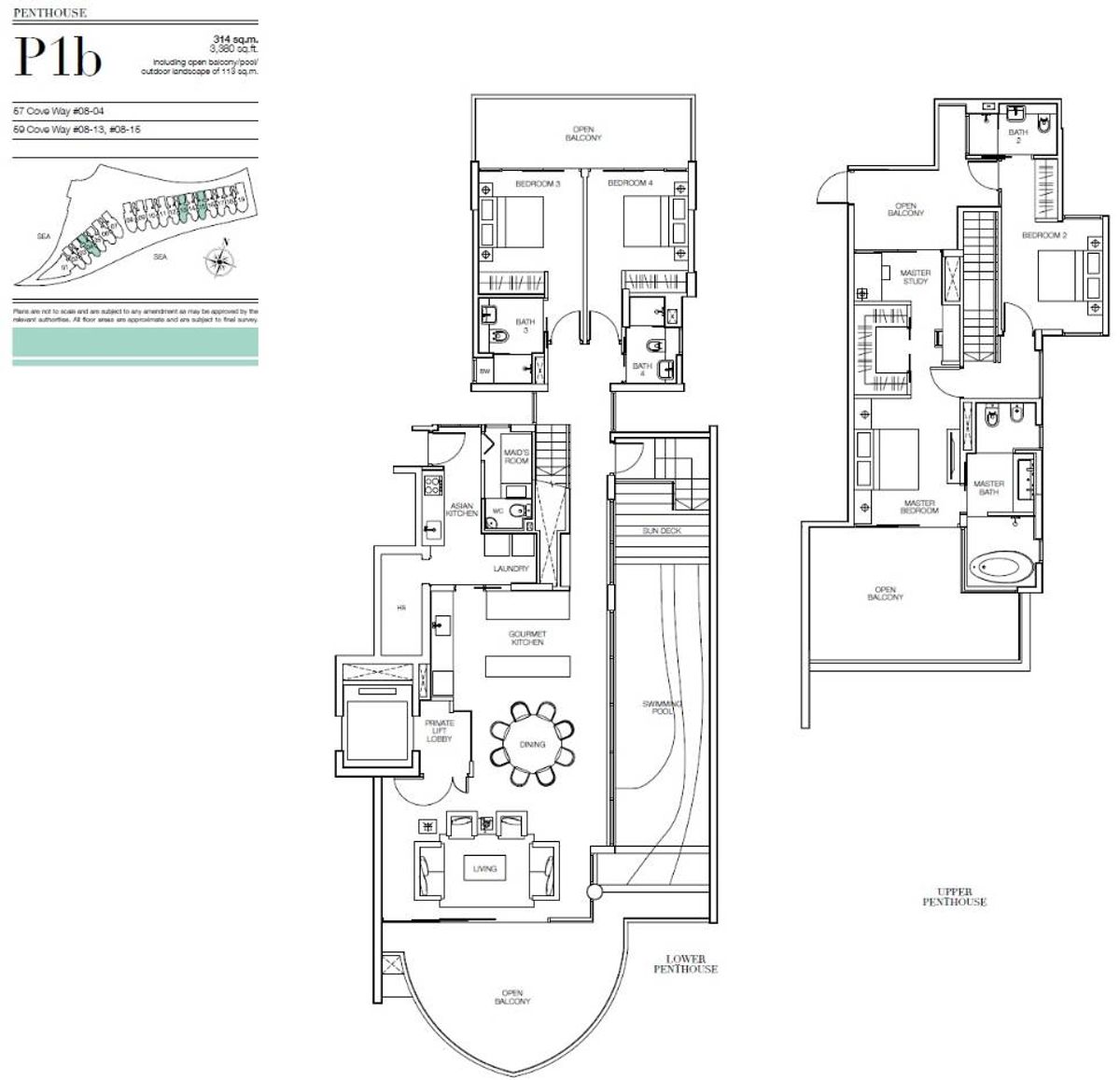 Seascape 涛源湾 P1b floor plan