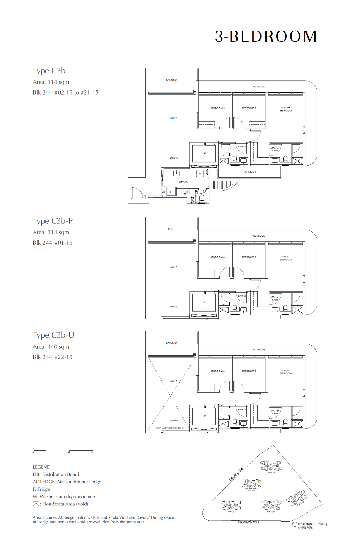 Chuan Park 鑫丰瑞府 C3b floor plan