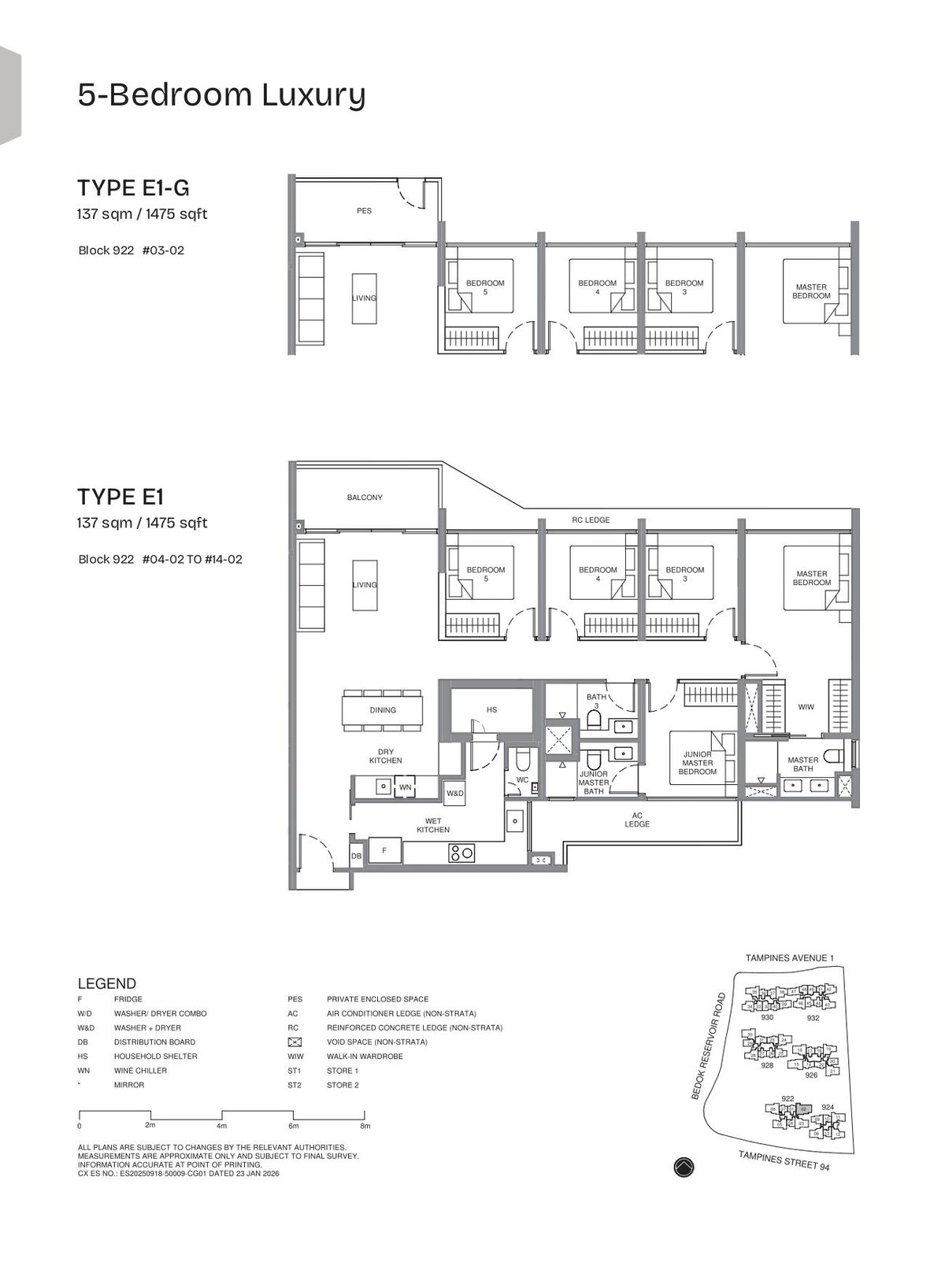 Pinery Residences E1 floor plan