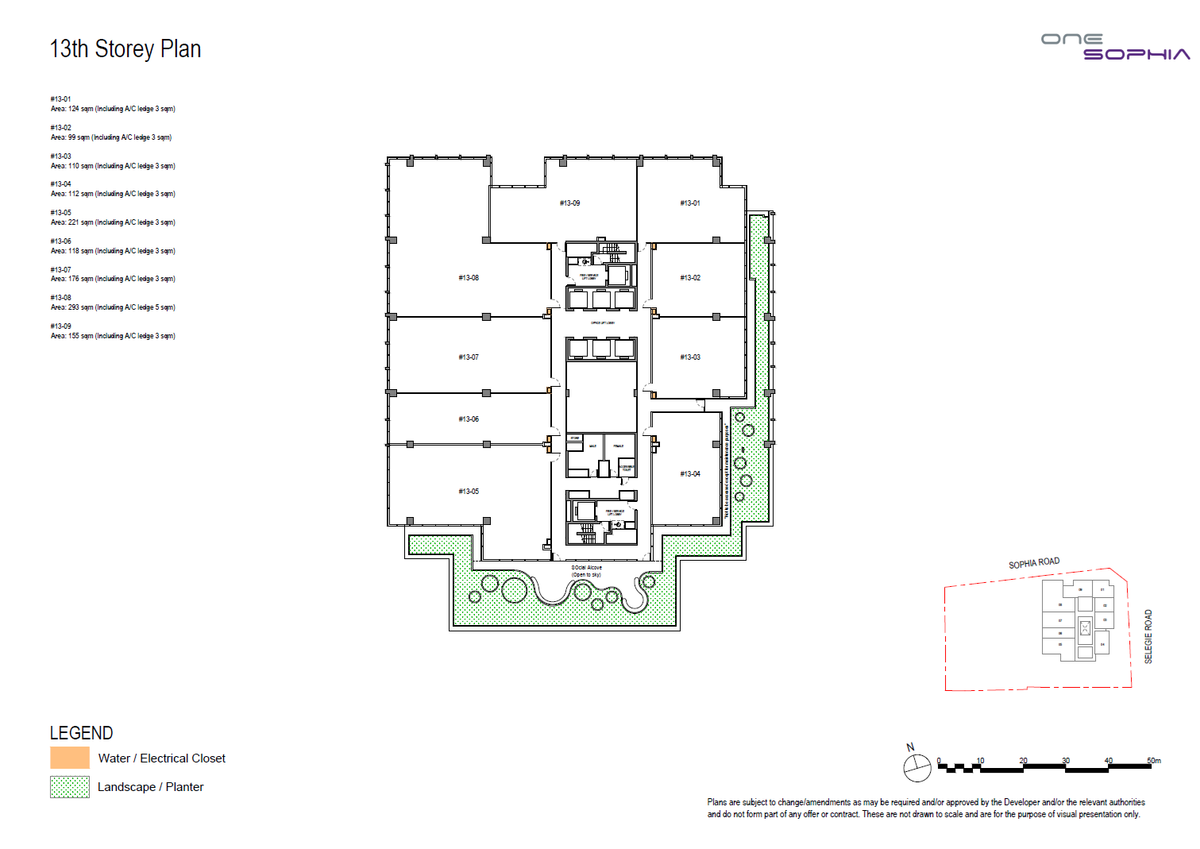 One Sophia 13th Storey Plan floor plan