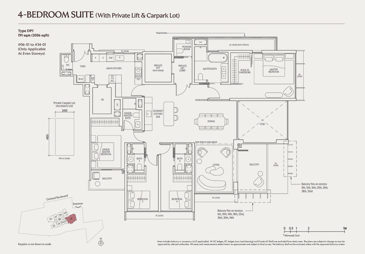 UPPERHOUSE at Orchard Boulevard DP1 floor plan