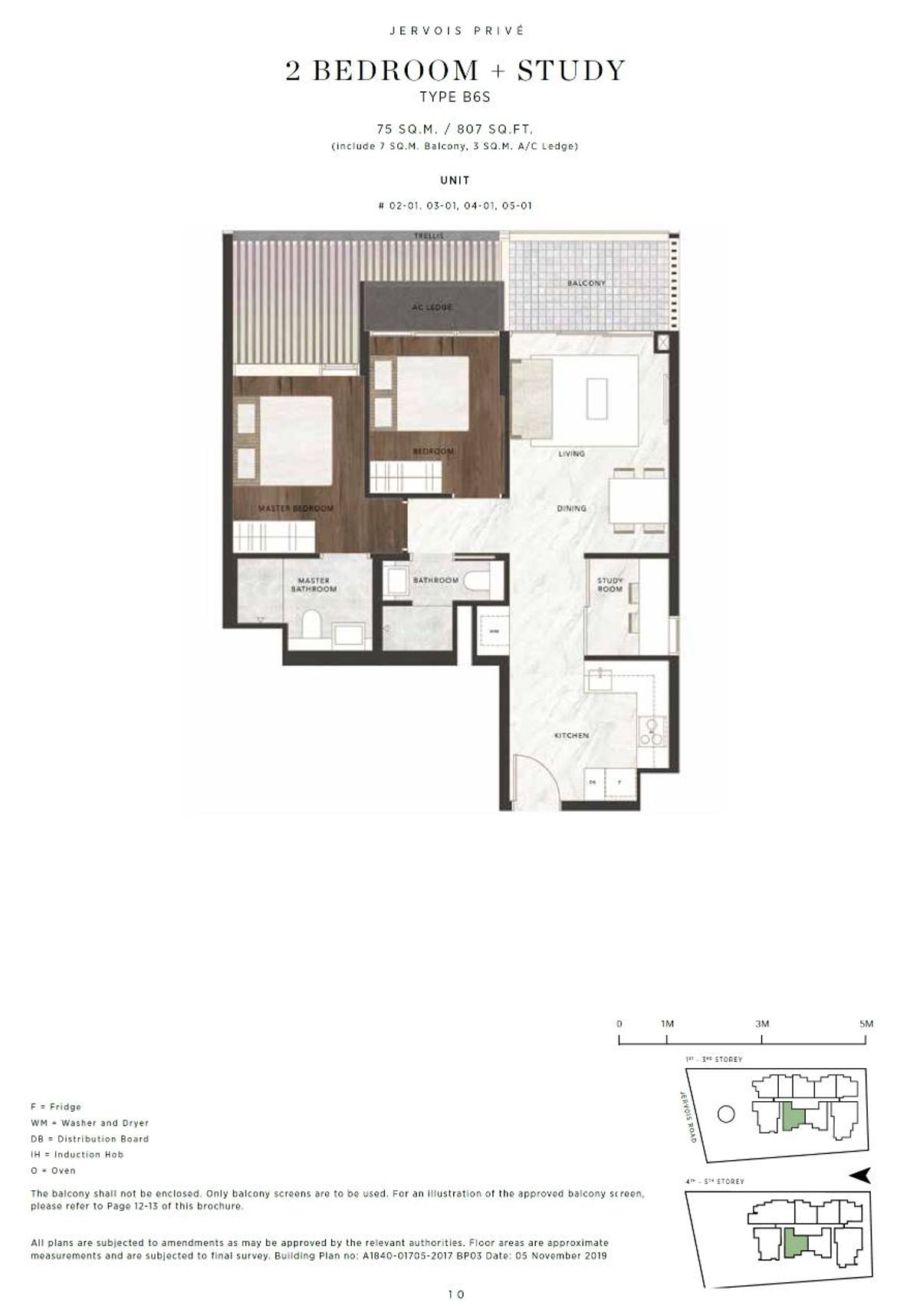 Jervois Privé B6S floor plan