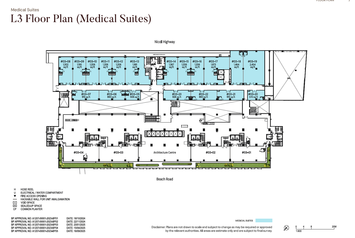 The Golden Mile 3rd Storey Plan(MS) floor plan