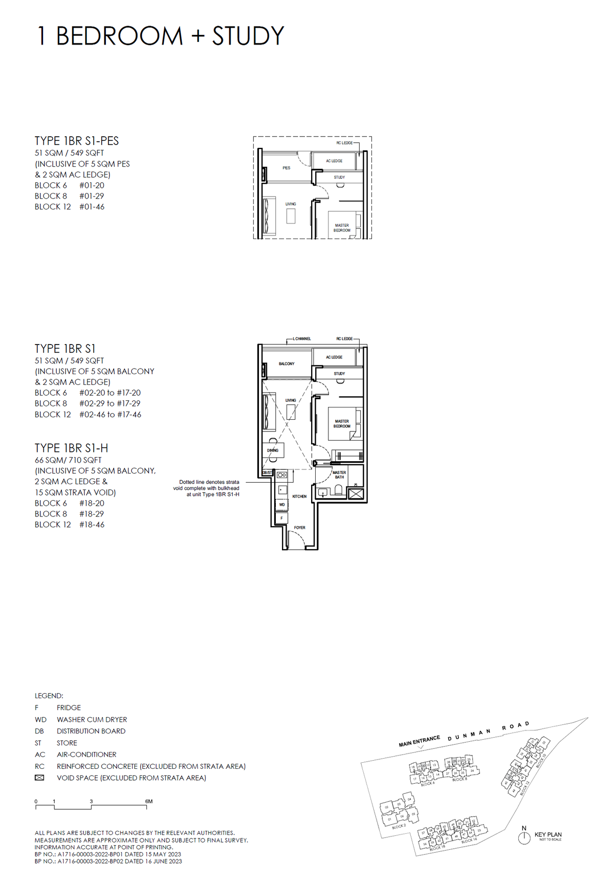 Grand Dunman 名门世家 1BR S1 floor plan