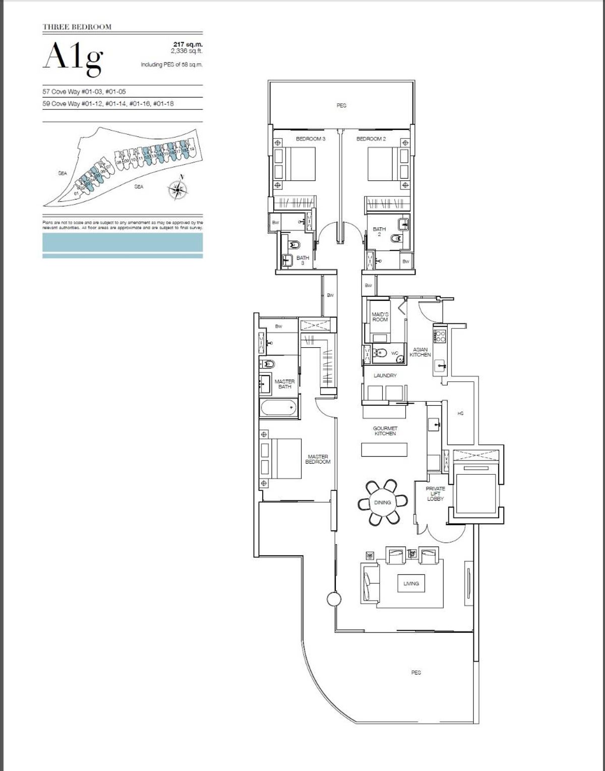 Seascape 涛源湾 A1g floor plan