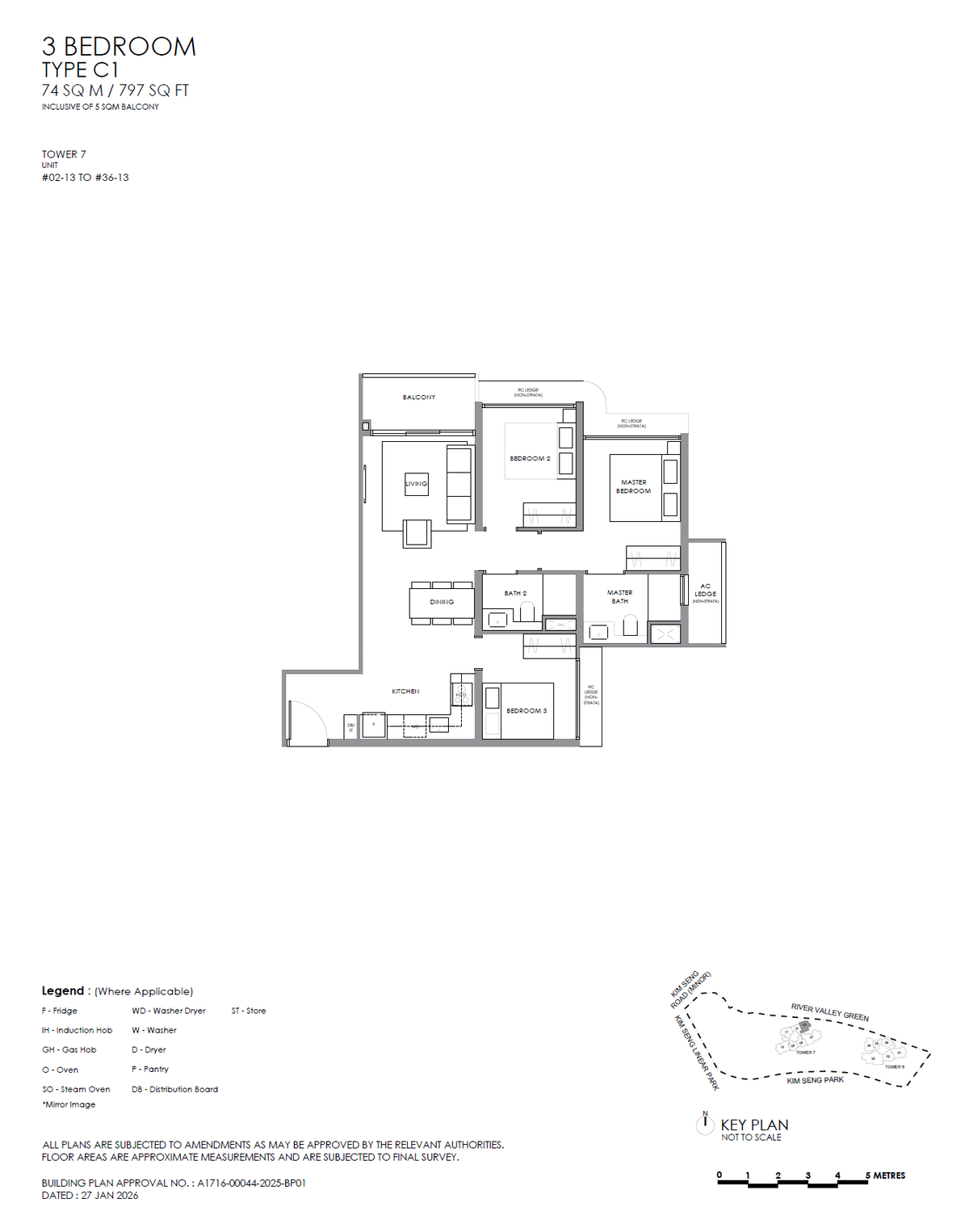 River Modern C1 floor plan