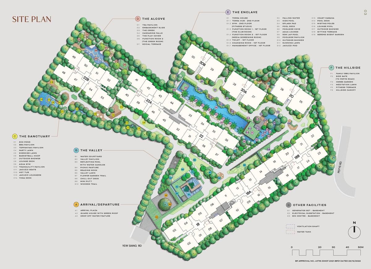 Terra Hill 顶丽峰 site plan