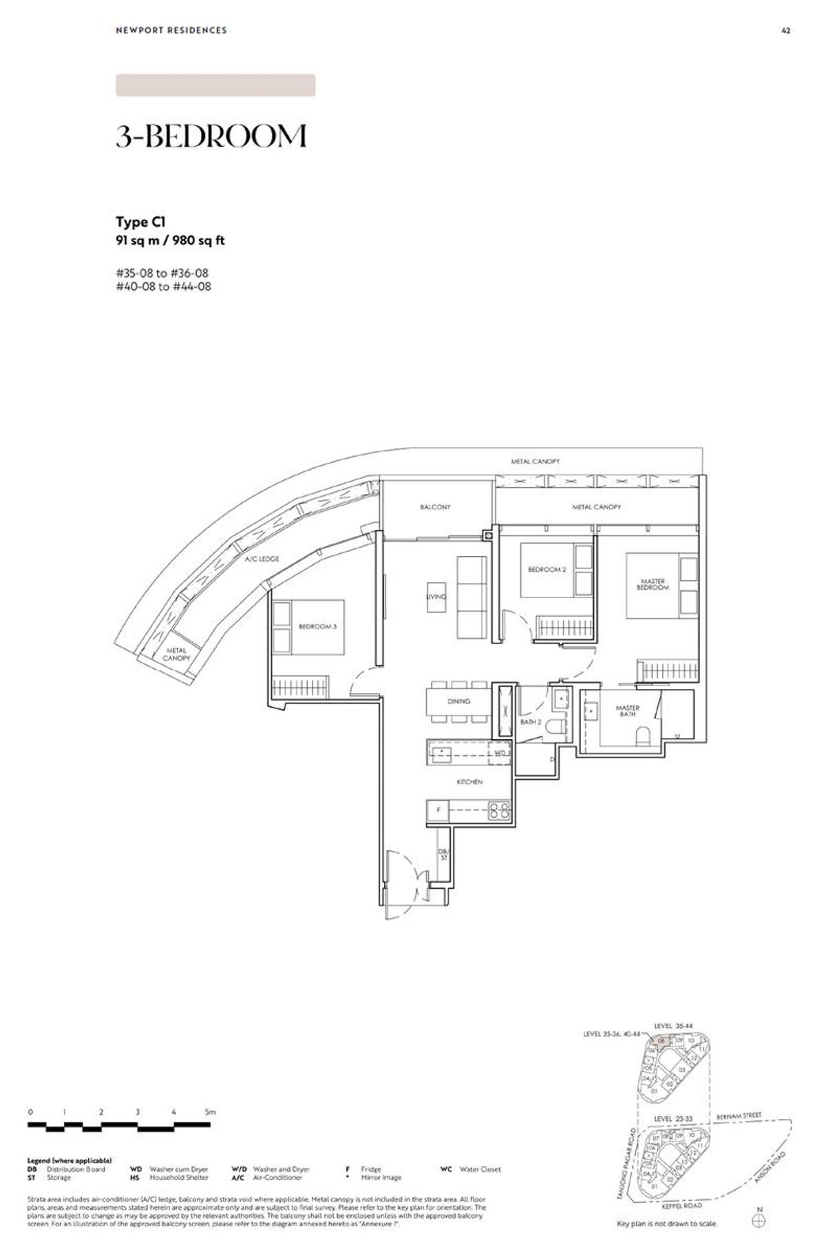 Newport Residences 铂海峰 C1 floor plan