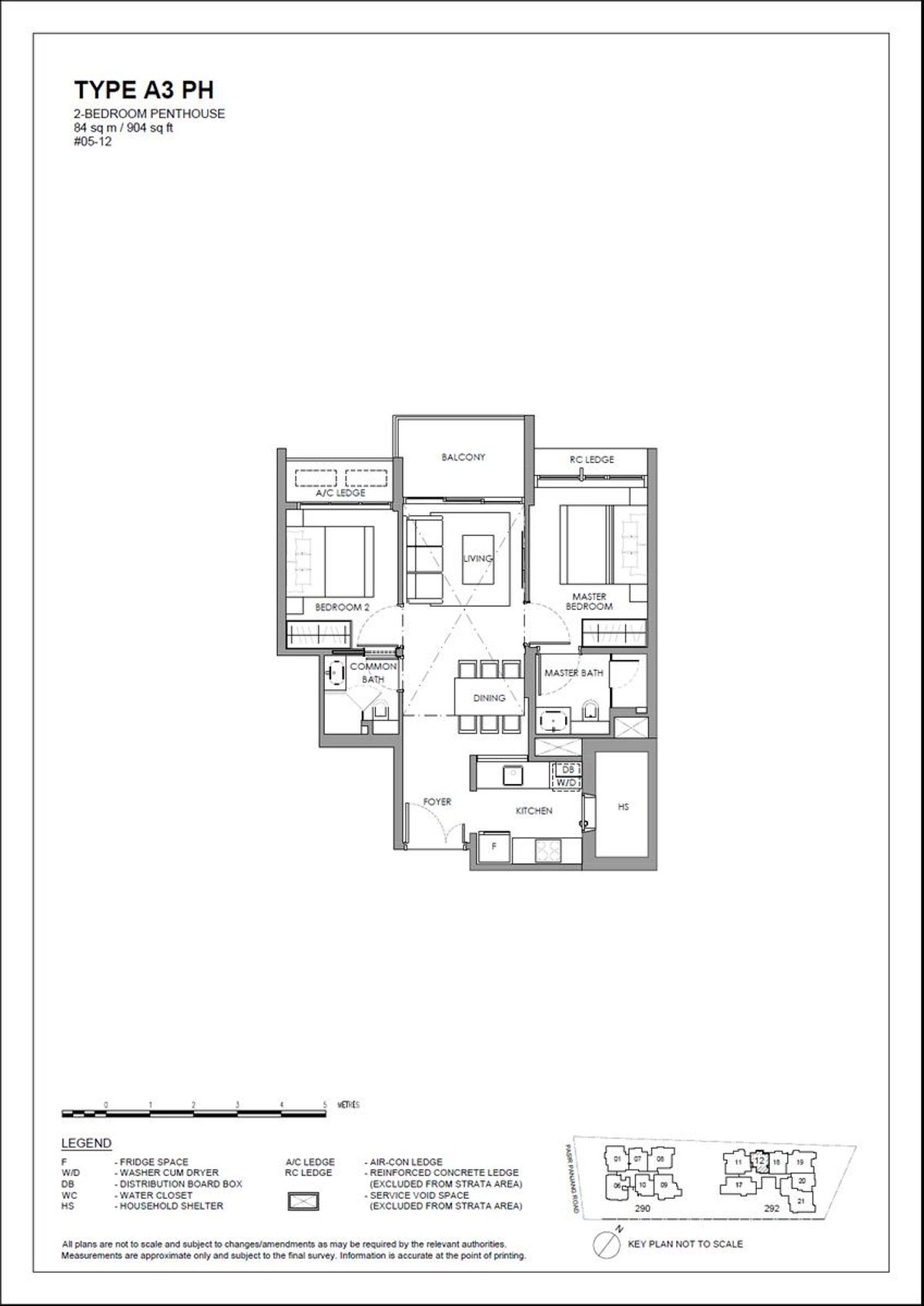 The Hillshore 锦绣山庄 A3 PH floor plan