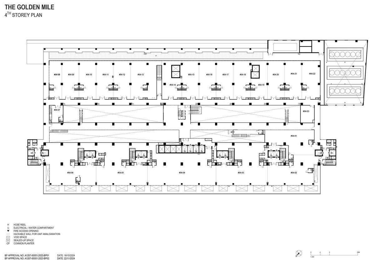 The Golden Mile 4th Storey Plan floor plan