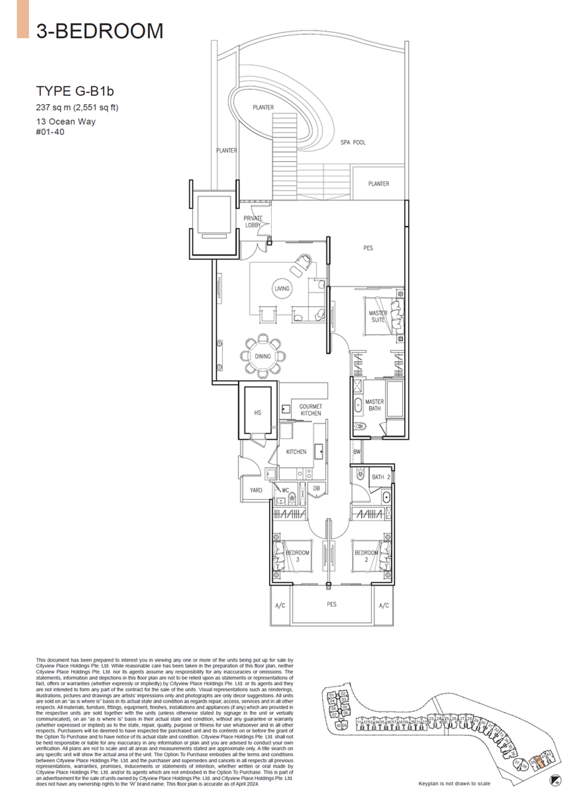 The Residences At W Singapore Sentosa Cove G-B1b floor plan