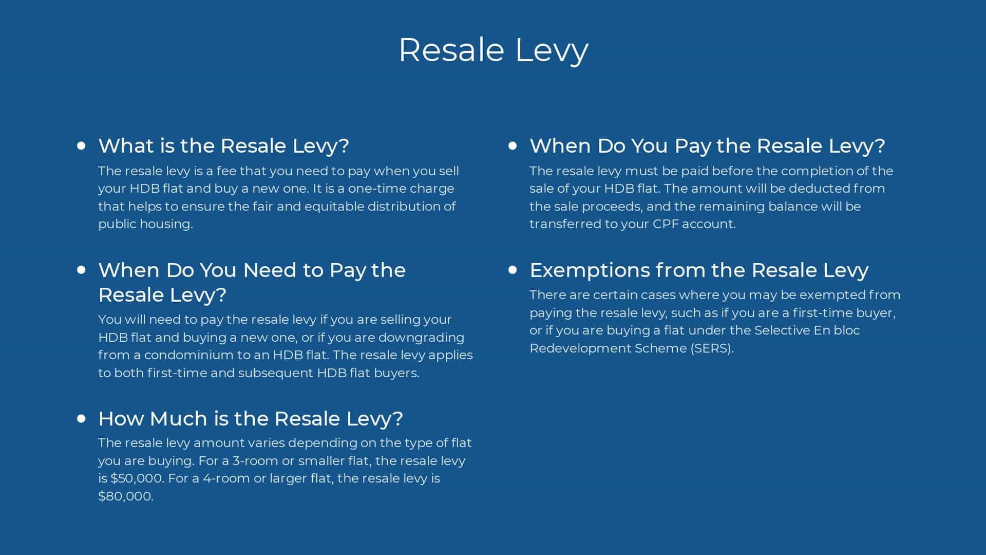 Resale Levy