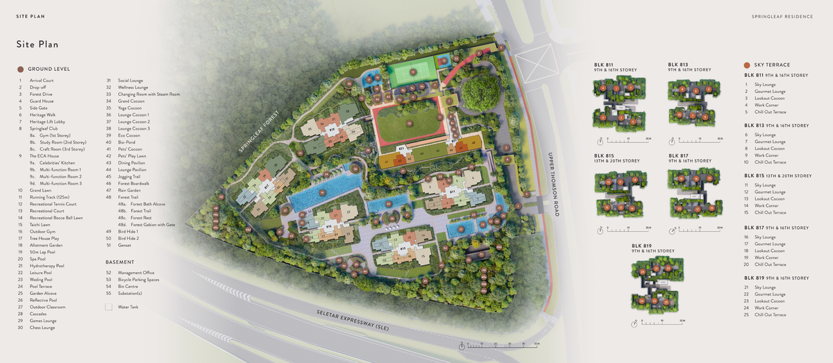 Springleaf Residence site plan