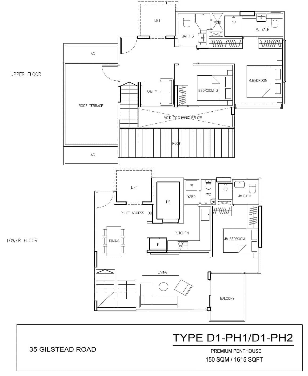 PREMIUM PENTHOUSE TYPE D1-PH1